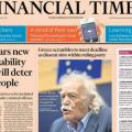 Πρωτοσέλιδο στους Financial Times το "συγγνώμη" του Μανώλη Γλέζου