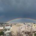Το ουράνιο τόξο "έσκασε μύτη" στον Ηρακλειώτικο ουρανό (φωτο)