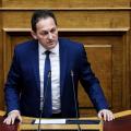 Ο κυβερνητικός εκπρόσωπος Στέλιος Πέτσας σε ομιλία του στη Βουλή