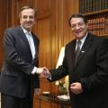 Το κυπριακό στο επίκεντρο της συνάντησης Σαμαρά - Αναστασιάδη