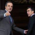 Σε εξέλιξη η συνάντηση Σαμαρά - Ράσμουσεν
