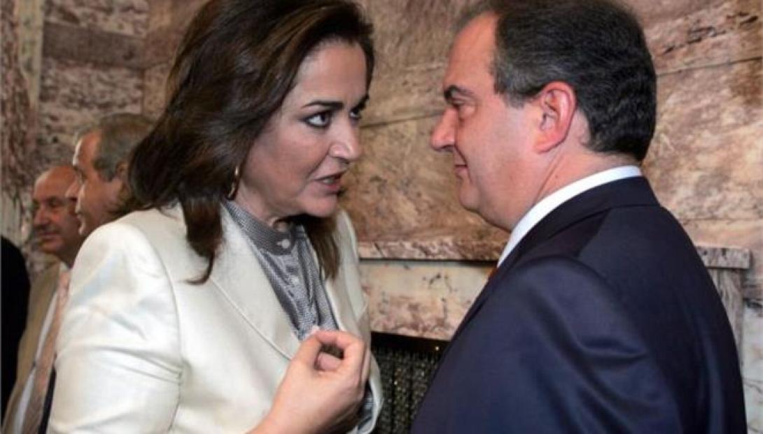 Συνάντηση Κώστα Καραμανλή με Ντόρα Μπακογιάννη 