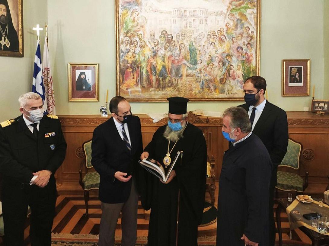 Ο Υπουργός Ναυτιλίας και Νησιωτικής Πολιτικής κ. Ιωάννης Πλακιωτάκης  στην Ιερά Μητρόπολη Ρεθύμνης και Αυλοποτάμου