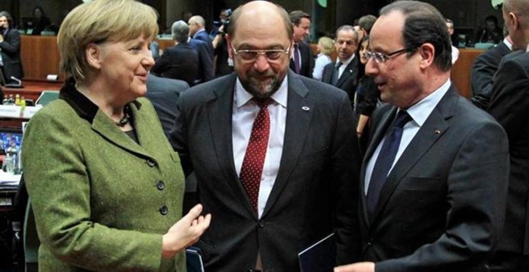 Συνάντηση Μέρκελ - Ολάντ στο Στρασβούργο με οικοδεσπότη τον Μ. Σουλτς