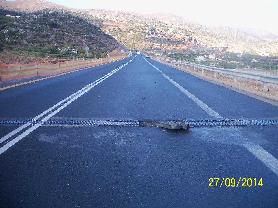 Παγίδα θανάτου το ξεκολλημένο φρεάτιο στην παράκαμψη των Μαλίων