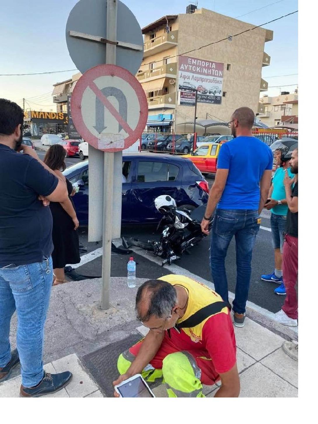 Το σημείο του τροχαίου ατυχήματος στο Γιόφυρο