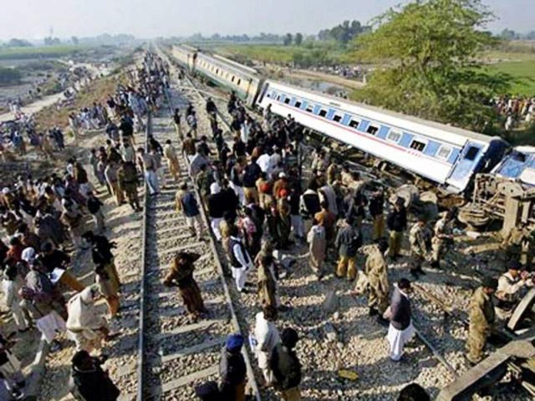 train crash near Multan
