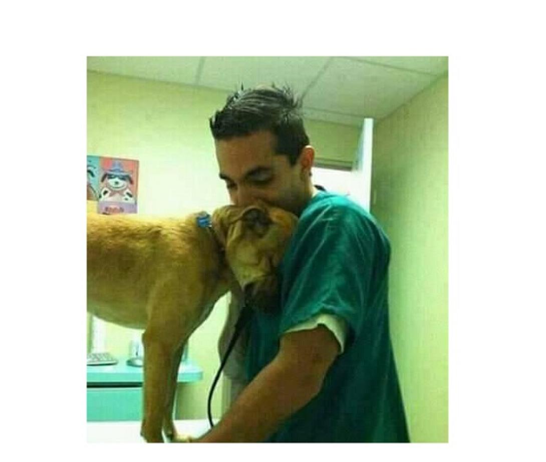 Ο κτηνίατρος Κωστής Τερεζάκης και ο σκύλος που του δείχνει την ευγνωμοσύνη του