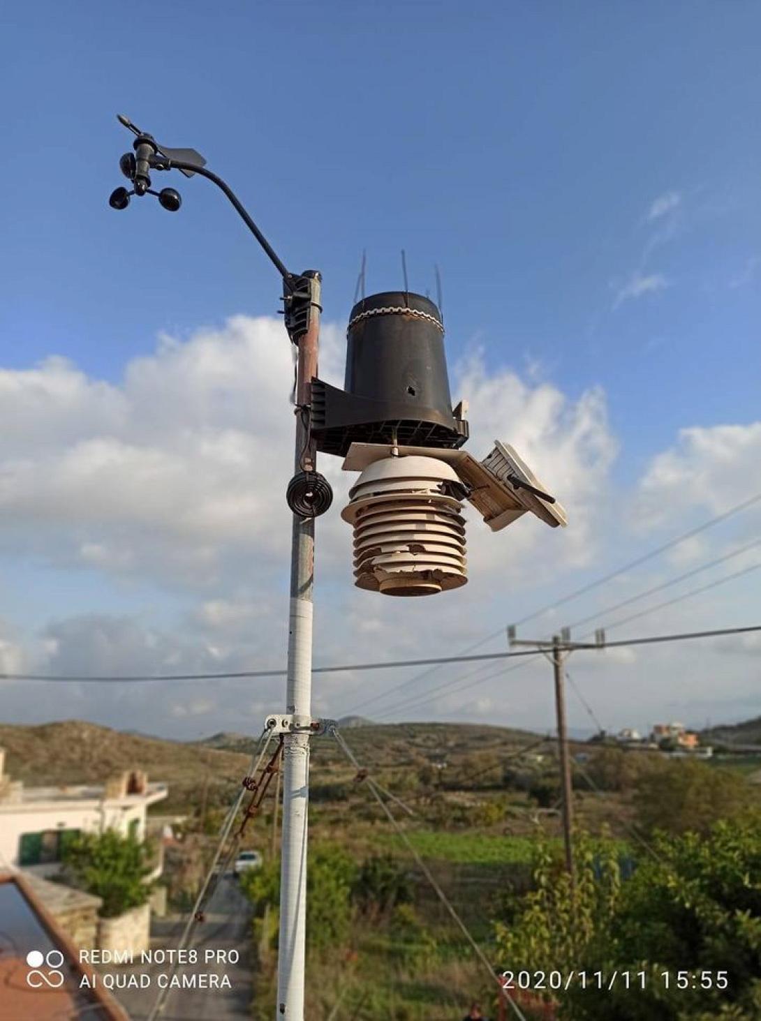 Ο μετεωρολογικός σταθμός στο Μεταξωχώρι, μετά τις πυροβολισμούς!