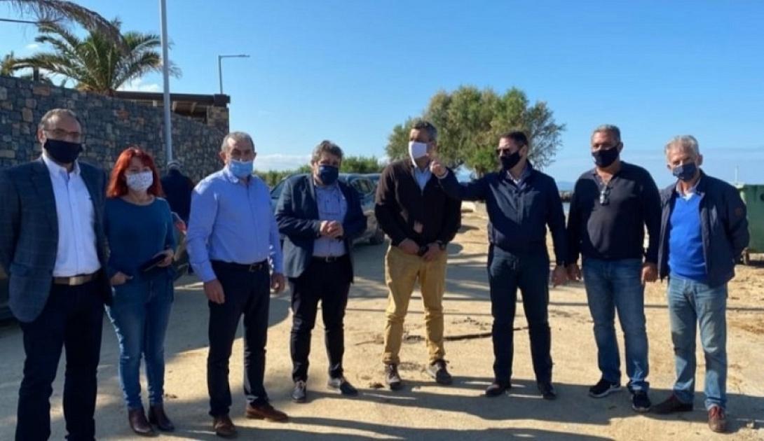 κλιμακιο του συριζα στις πληγείσες περιοχές