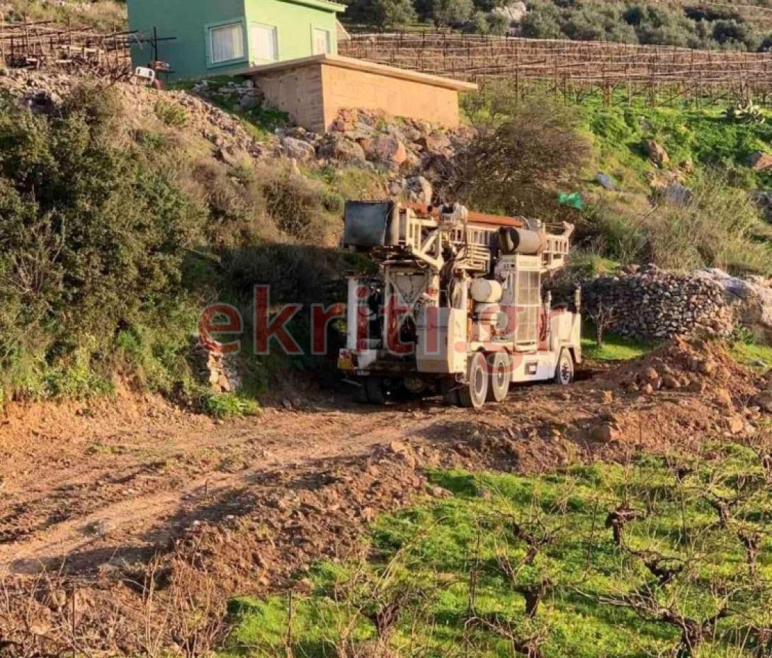 Το σημείο της γεώτρησης.