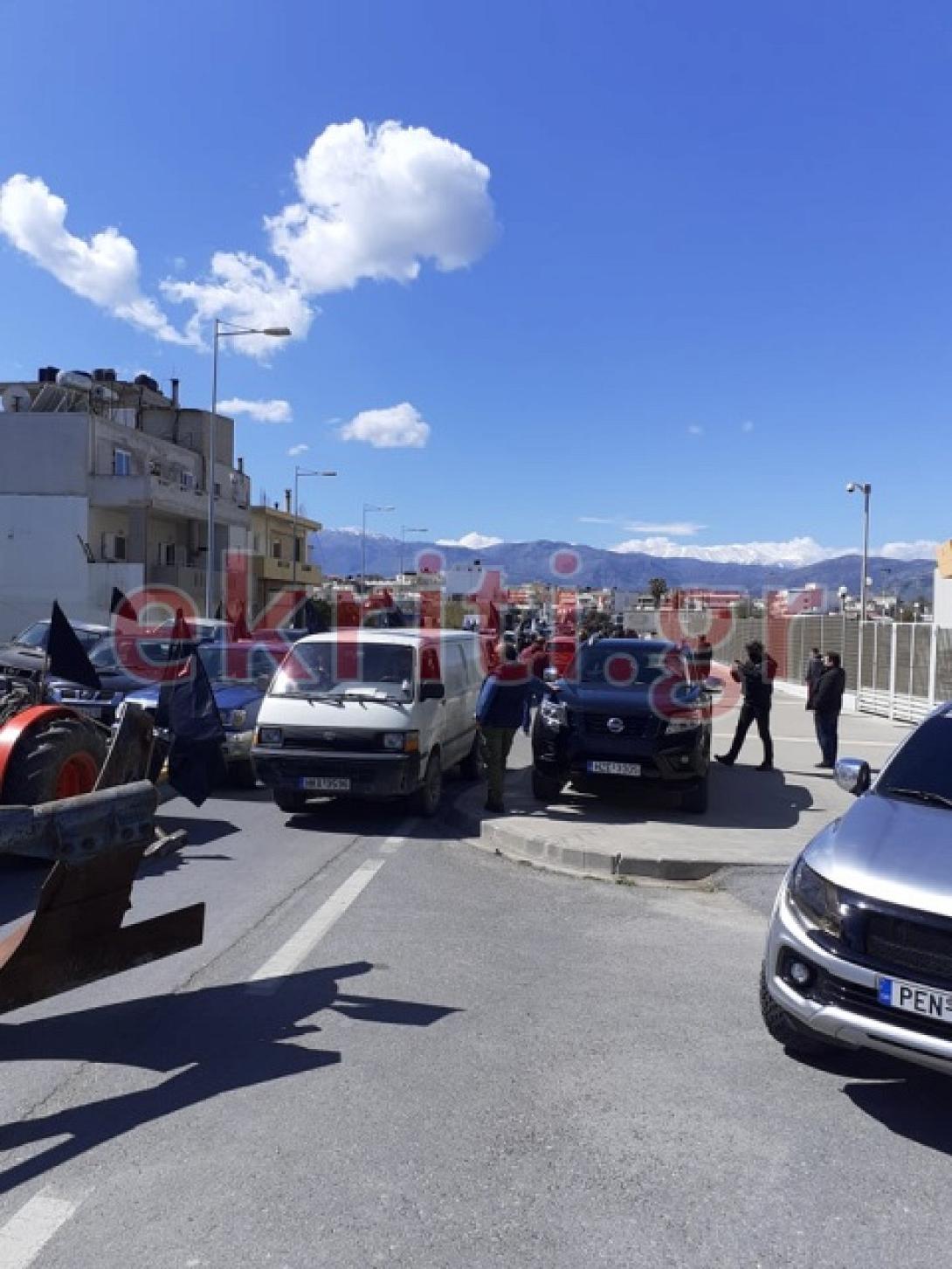 Η αφετηρία στο Παγκρήτιο για τους αγρότες