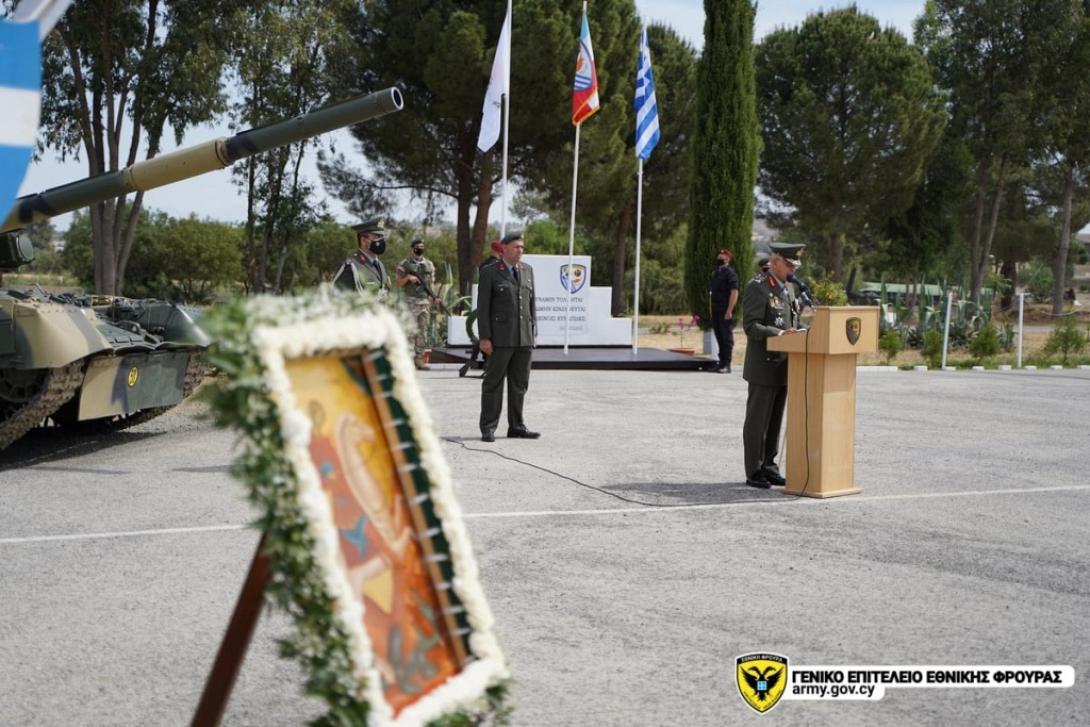 Πραγματοποιήθηκε σήμερα στο Στρατόπεδο «ΜΑΚΗ ΓΕΩΡΓΑΛΛΑ» στον Μαθιάτη, ο επίσημος εορτασμός του Μεγαλομάρτυρα Αγίου Γεωργίου, Προστάτη του Στρατού Ξηράς.