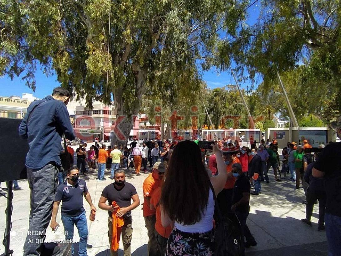 Κινητοποίηση στην Πλατεία Ελευθερίας