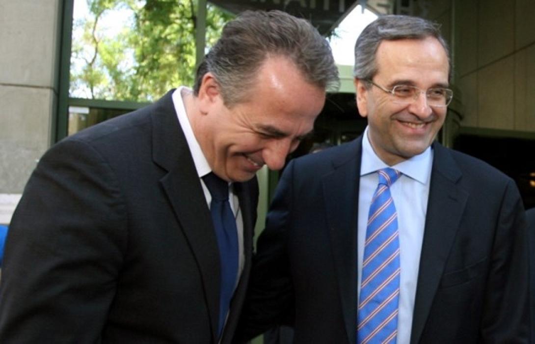 Στην παραλία της Θεσσαλονίκης Σαμαράς - Καλαφάτης