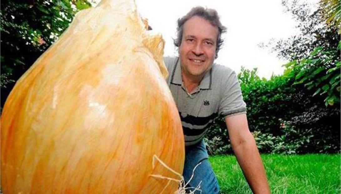 Το μεγαλύτερο κρεμμύδι του κόσμου ζυγίζει 8,5 κιλά