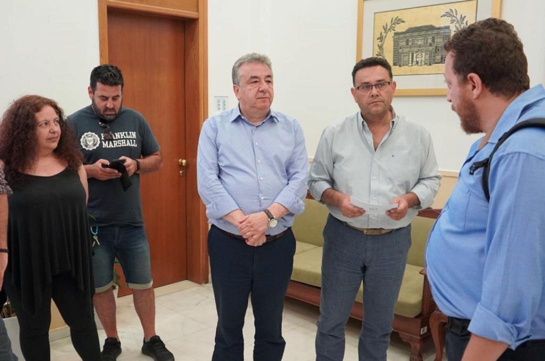 Συνάντηση Αρναουτάκη-Συντυχάκη-Σαλούστρου