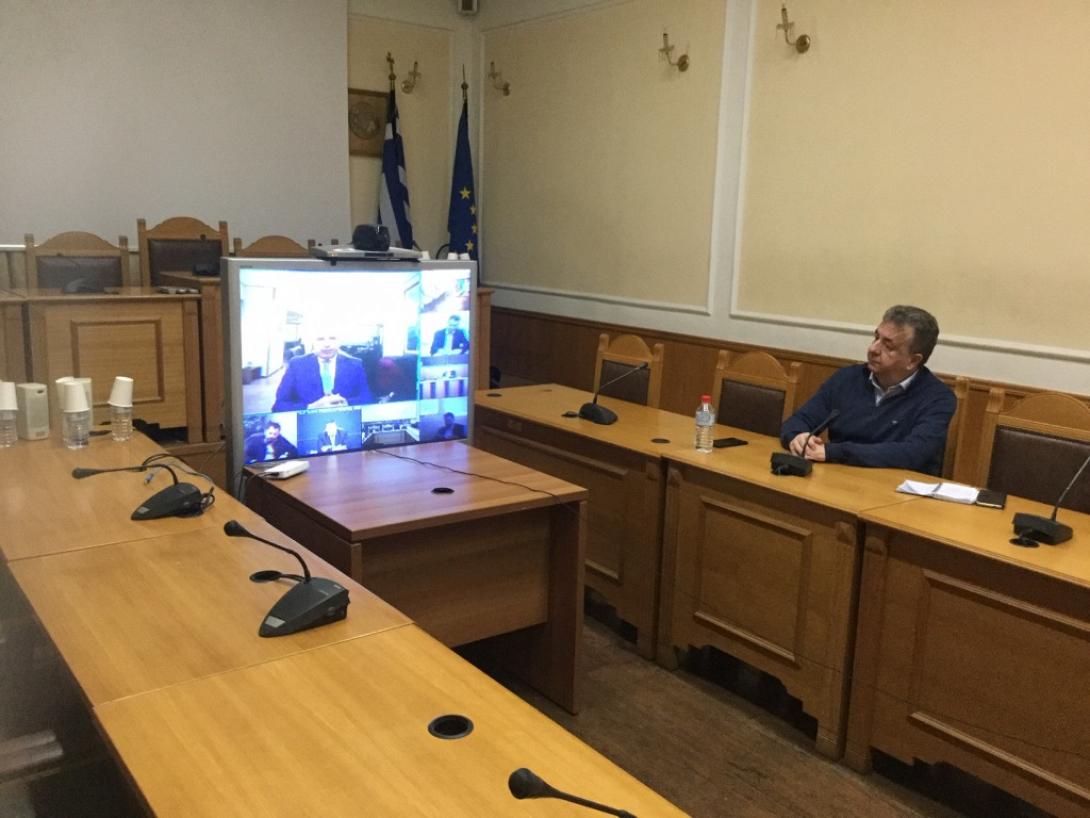 περιφερεια κρητης, τηλεδιασκεψη