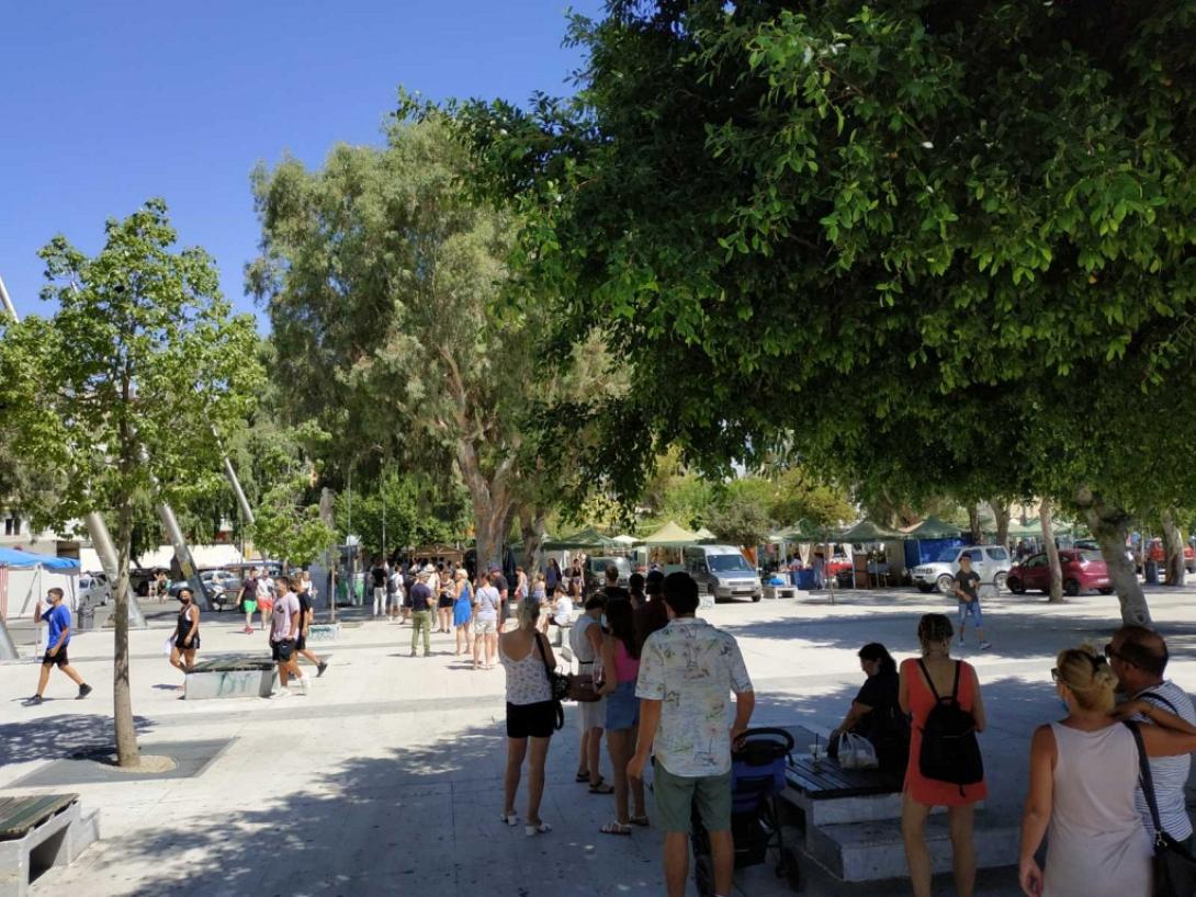 rapid test ηρακλειο καυσωνας