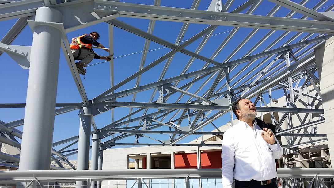 Τοποθετήθηκε το μεταλλικό στέγαστρο στο ΠΣΚΗ