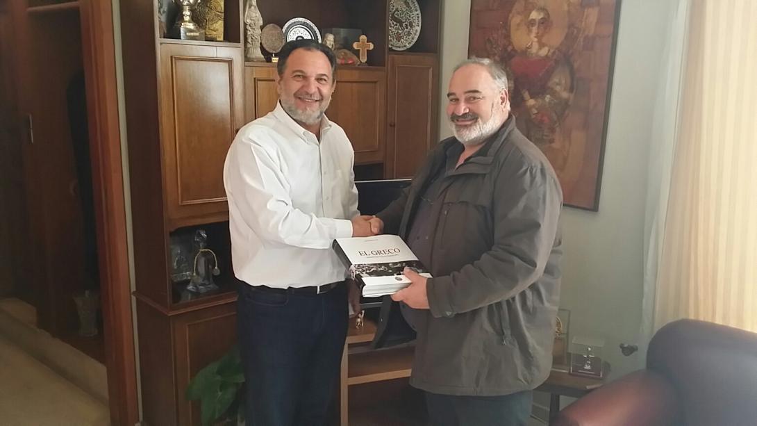 Συνάντηση Δημάρχου Ηρακλείου με τον πρώην Πρόεδρο Εργαζομένων του Δήμου