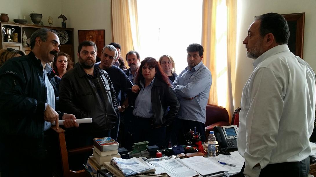 Συνάντηση Δημάρχου Ηρακλείου με Σχολικούς φύλακες