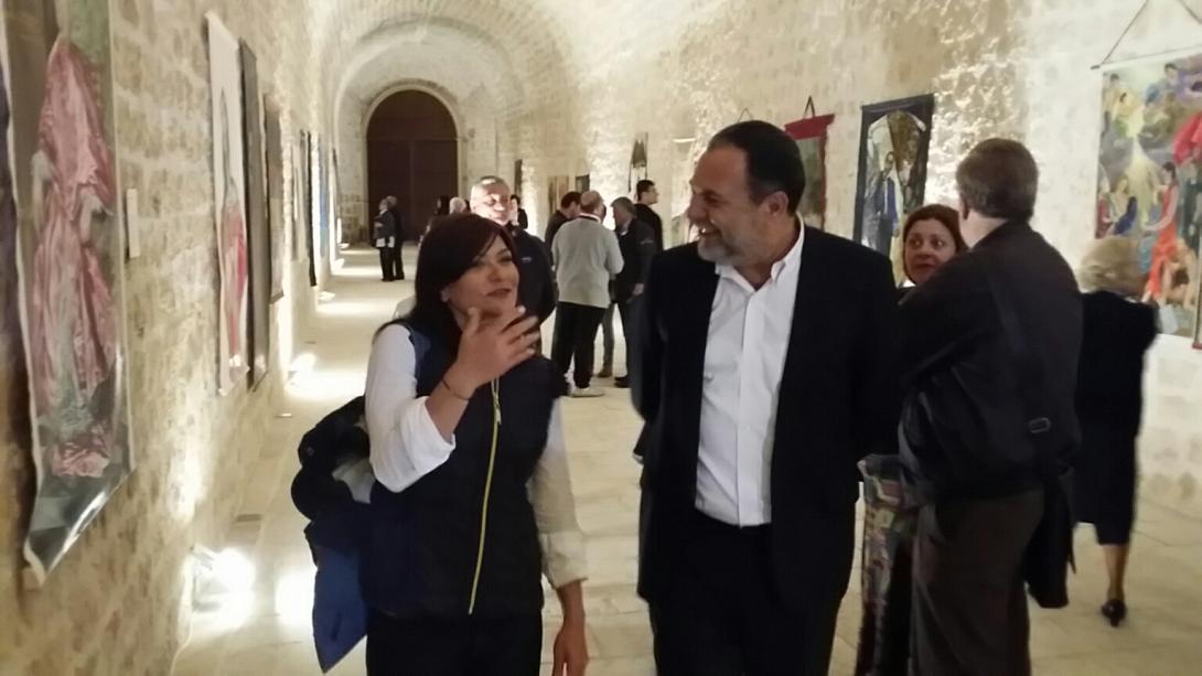 Ο Γιάννης Κουράκης στα εγκαίνια της έκθεσης για τον ΕL GRECO