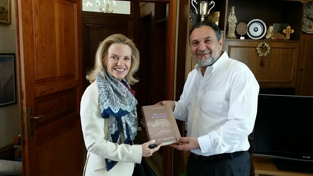 Συνάντηση Δημάρχου Ηρακλείου με την υπ.Ευρωβουλευτή της ΝΔ Ελίζα Βόζεμπεργκ