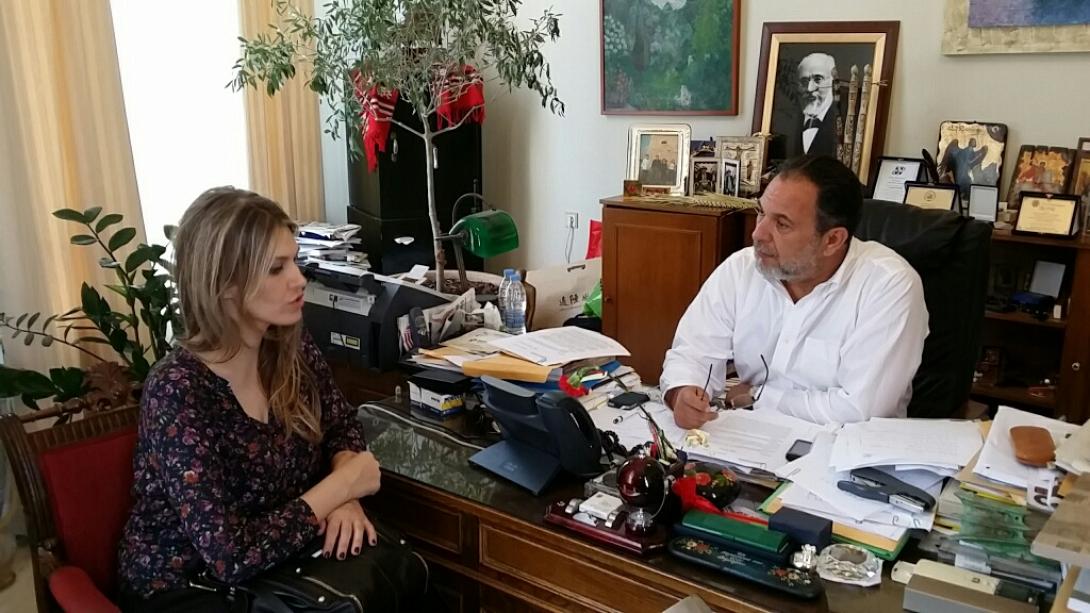 Στη Λότζια η υποψήφια ευρωβουλευτής της Ελιάς Εύα Καιλή