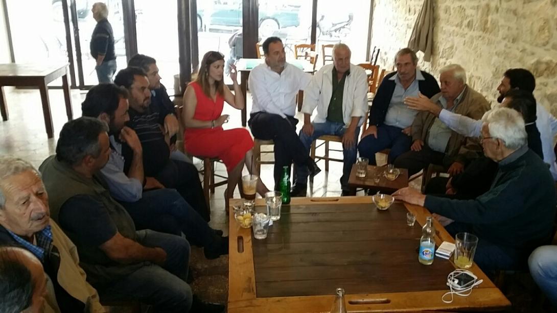 Σε Άγιο Μύρωνα και Πυργού ο Γιάννης Κουράκης