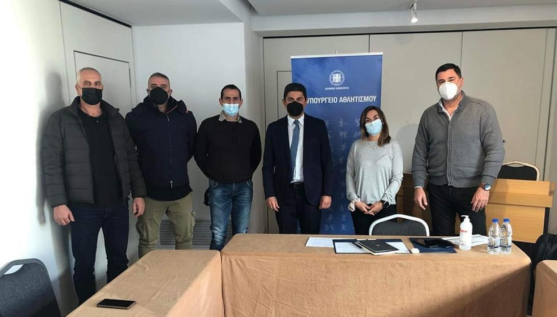 Από τη συνάντηση του υφυπουργού Αθλητισμού με τους ιδιοκτήτες γυμναστηρίων.