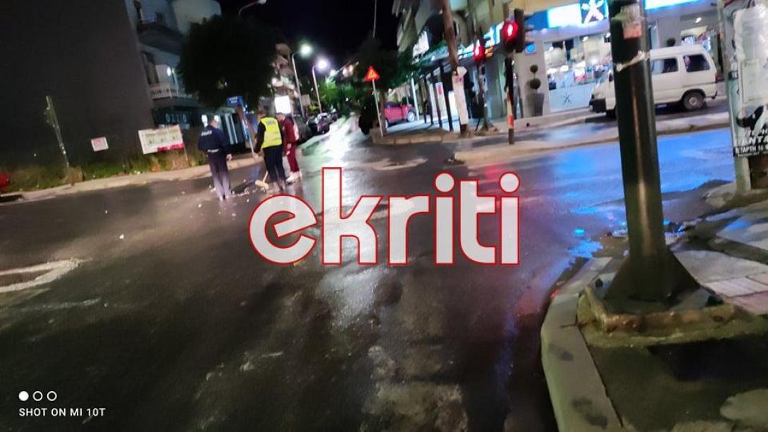 Το σημείο του τροχαίο ατυχήματος.