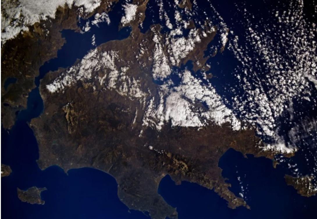 ελλαδα απο διαστημα