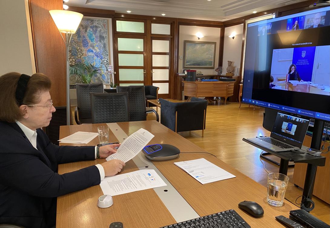 Η Λίνα Μενδώνη στην προετοιμασία του Παγκοσμίου Συνεδρίου της UNESCO