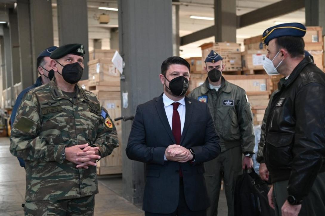 Επίσκεψη ΥΦΕΘΑ Νικόλαου Χαρδαλιά στην Αεροπορική Βάση Τανάγρας