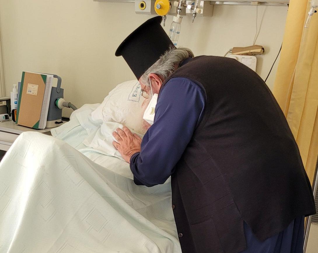 Ο νέος Αρχιεπίσκοπος Κρήτης Ευγένιος, επισκέφθηκε τον Ειρηναίο στο ΠΑΓΝΗ.