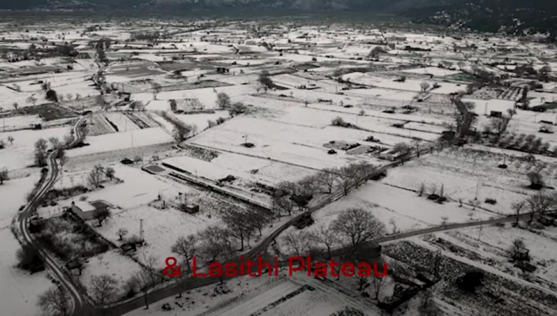 χιόνια στο Οροπέδιο Λασιθίου