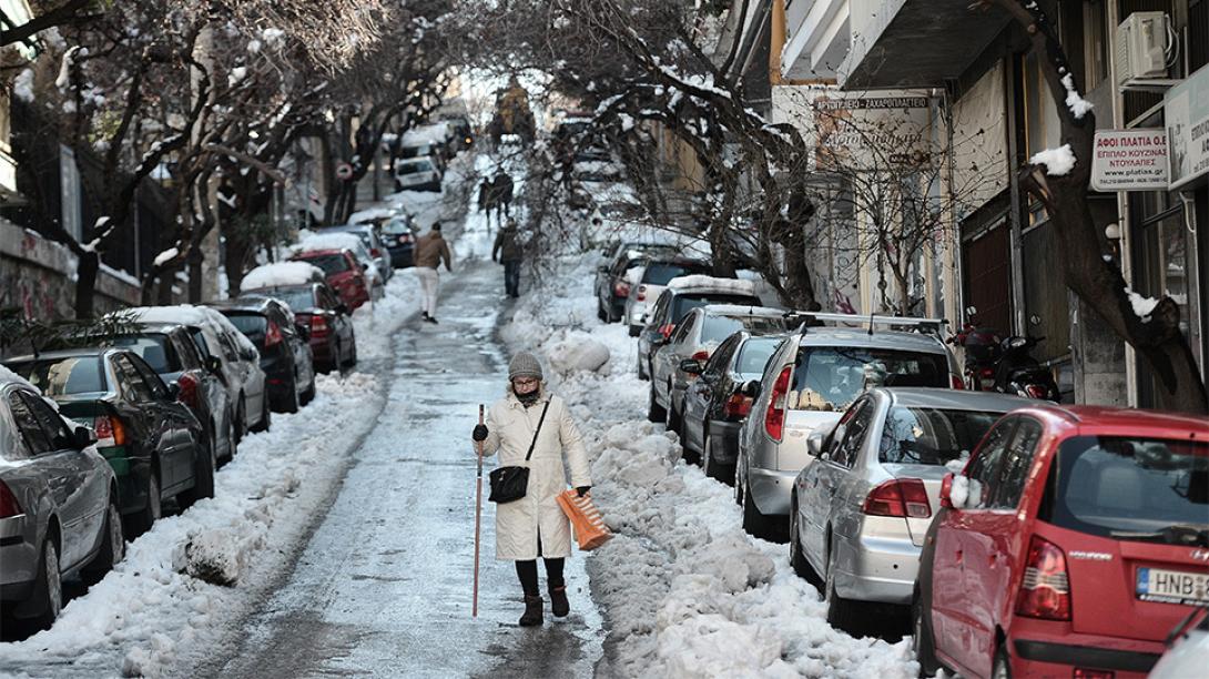 αττική χιόνια
