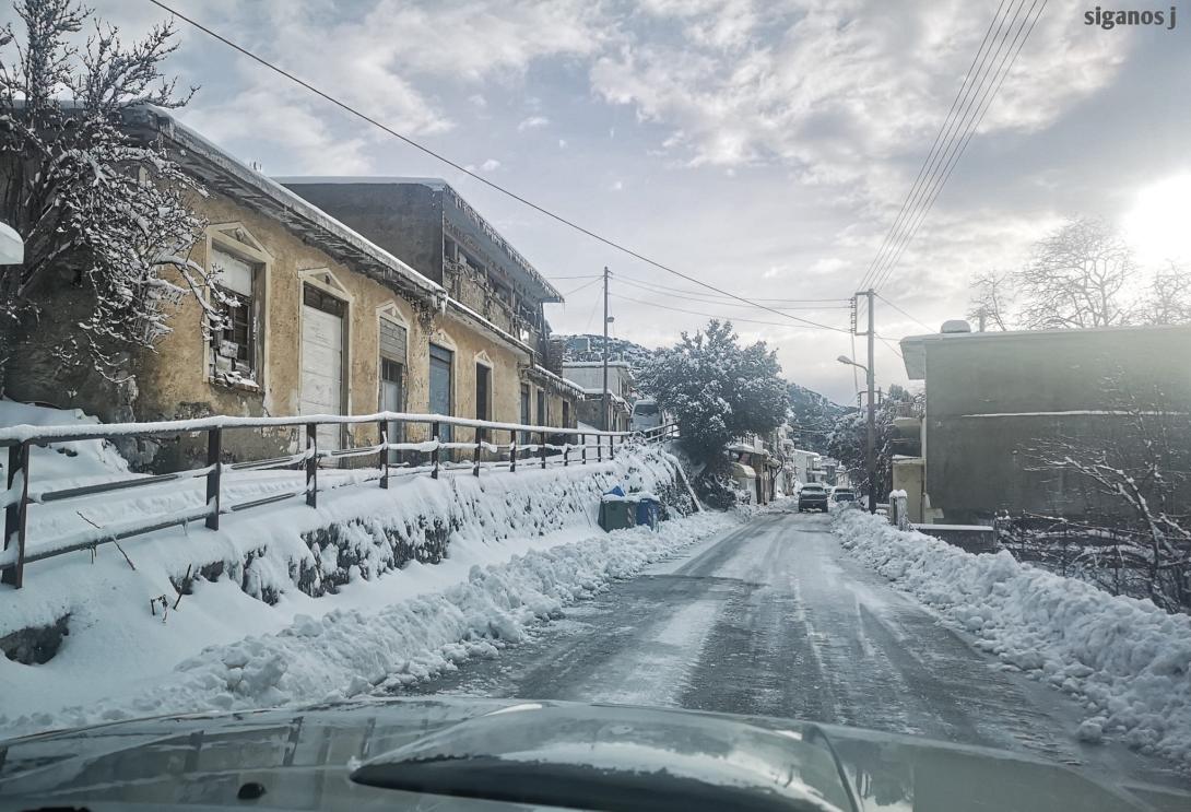 χιόνια - Οροπέδιο Λασιθίου
