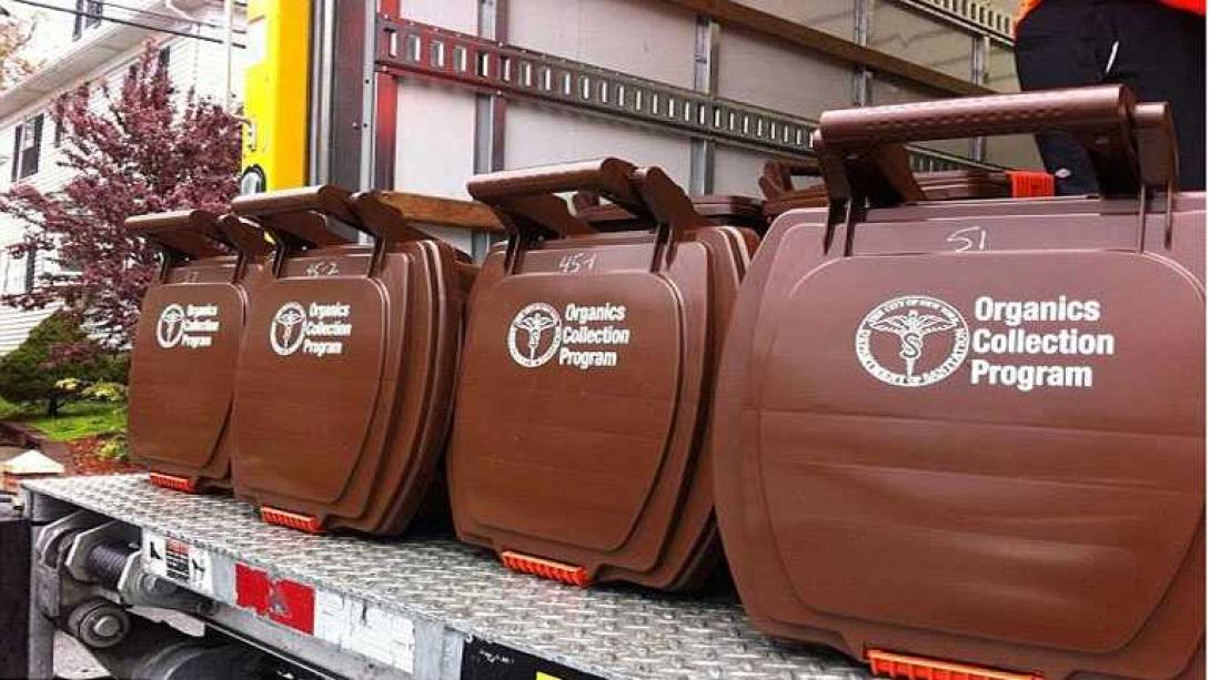 βιοαπόβλητα - καφέ κάδοι