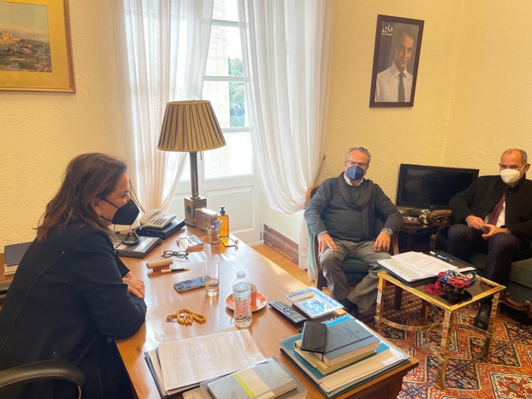 Συνάντηση Γιάννη Μαλανδράκη με τη Βουλευτή Χανίων Ντόρα Μπακογιάννη