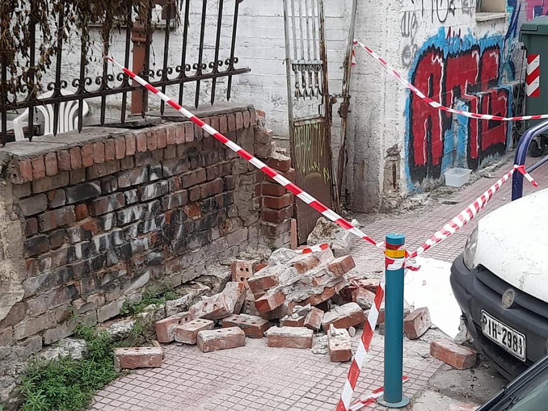 τοίχος - δυστυχημα