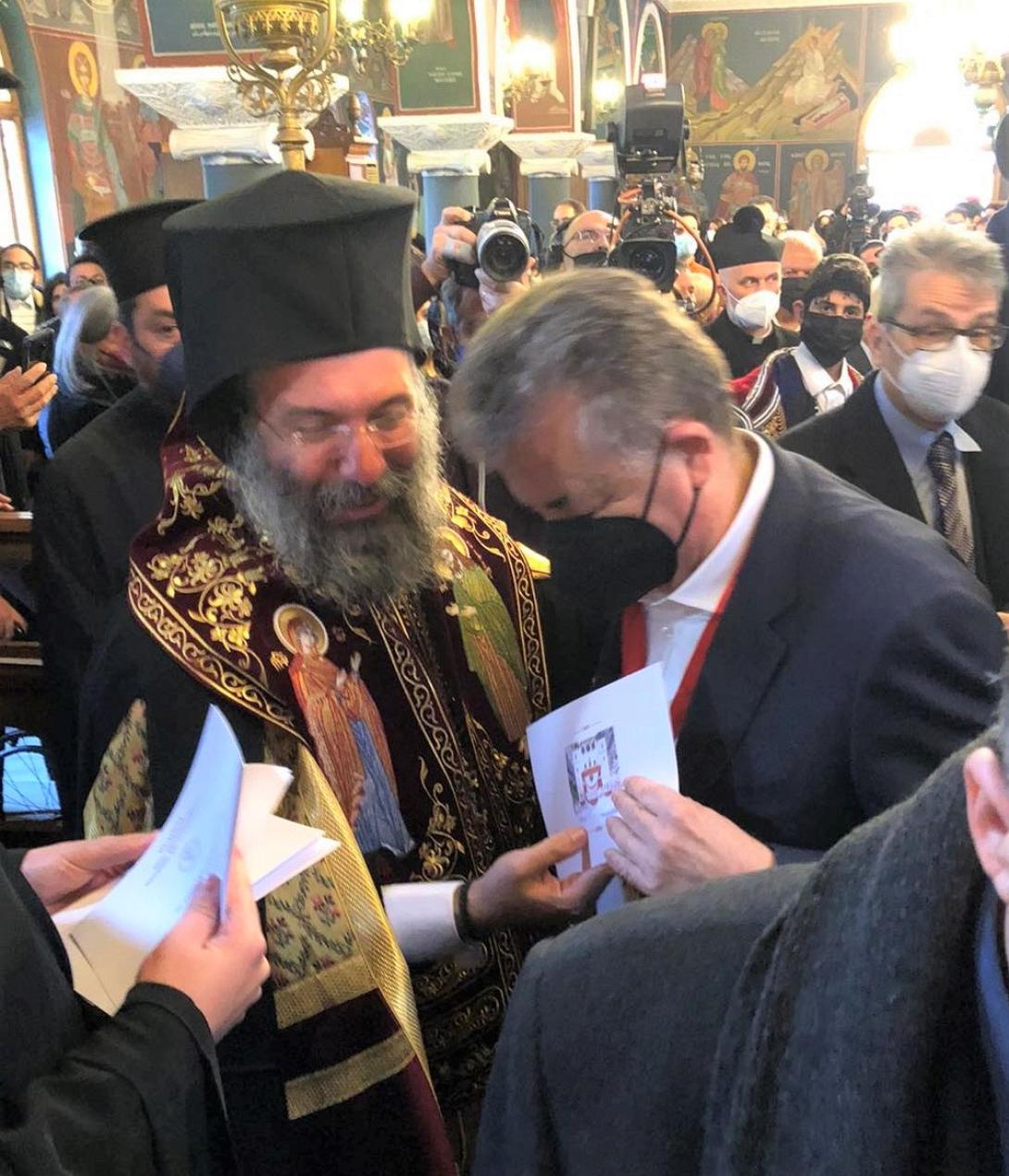 Ο Περιφερειάρχης Κρήτης στην ενθρόνιση του Μητροπολίτη Ρεθύμνης και Αυλοποτάμου