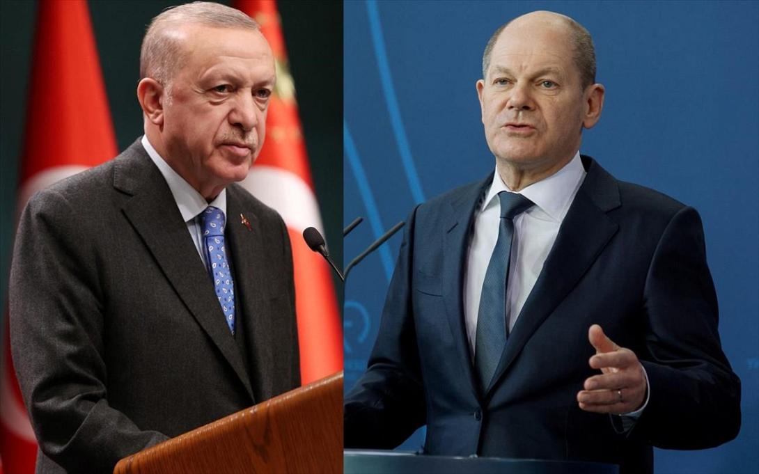 Συνομιλίες στην Τουρκία μεταξύ Ερντογάν - Όλαφ 