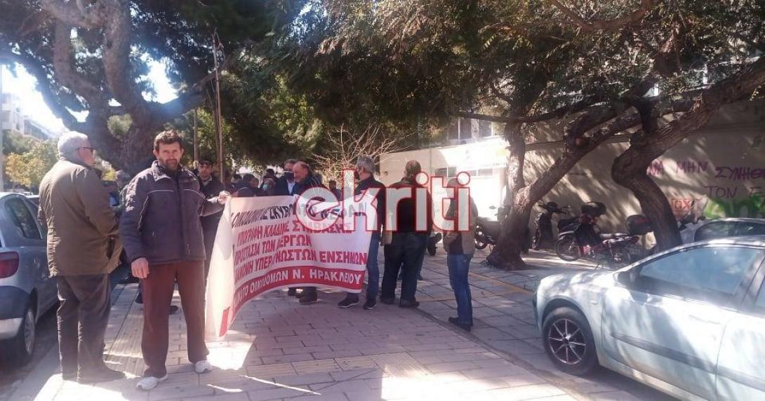 πορεία εργατικό κέντρο οικοδόμοι