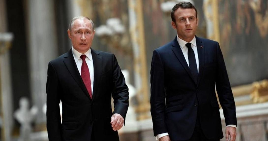 τηλεφωνική επικοινωνία μεταξύ Μακρόν και Πούτιν 