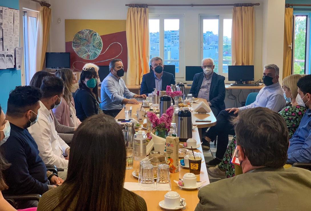 Η Περιφέρεια κρήτης θα συνεχίζει να στηρίζει το έργο ενάντια στις εξαρτήσεις 