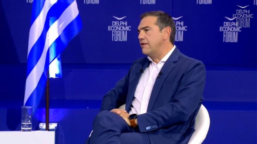 Ο Αλέξης Τσίπρας στο Φόρουμ Δελφών 