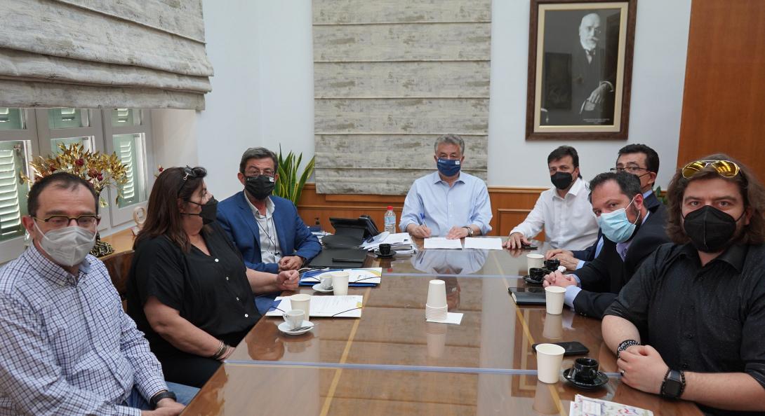 Ύπογράφηκε το έργο για το νέο κτίριο γραφείων της Περιφέρειας στο Σκαλάνι Ηρακλείου 