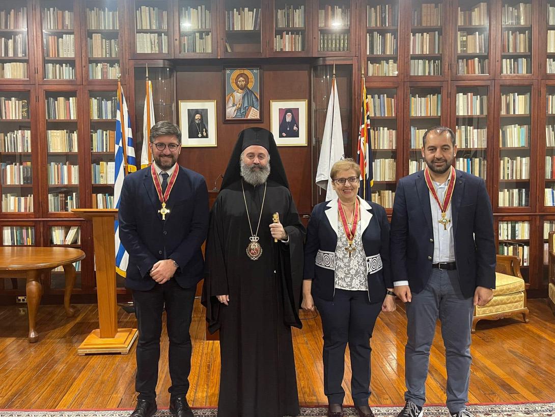 Ο Κρητικός Αρχιεπίσκοπος Αυστραλίας τίμησε αυτοδιοικητικούς για την προσφορά τους στην Ορθοδοξία